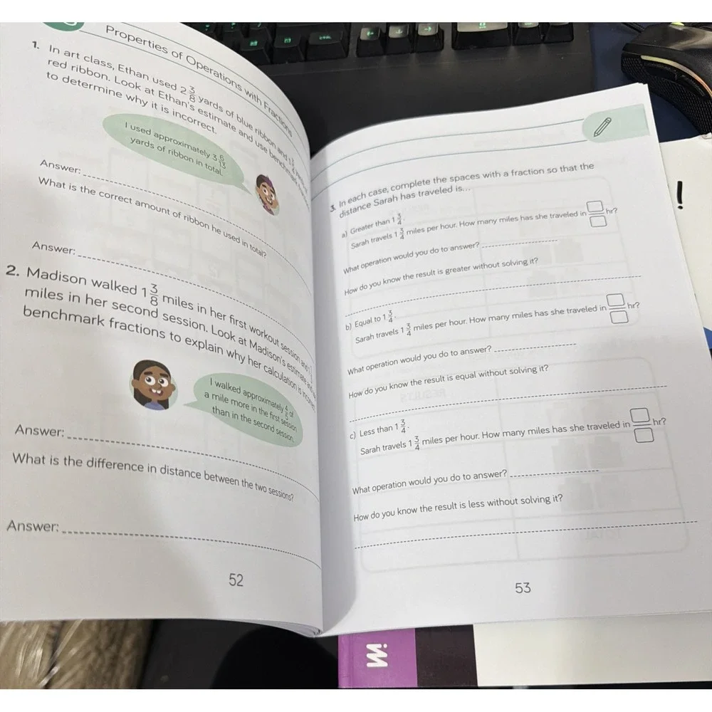 Innovamat Thinking Math! Number Talks‎ Student Logbook Stretches 5-6, Grade 5
